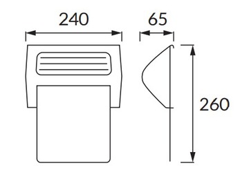 LAMPA SOLARNA KINKIET LED NUMER DOMU IP 44