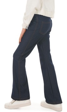 Джинсовые брюки-клеш - 140 NAVY BLUE