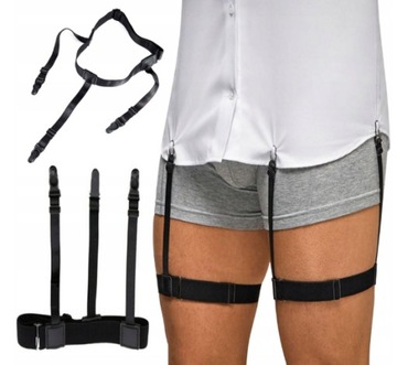 МУЖСКИЕ ПОДДЕРЖКИ, ЧТОБЫ УДЕРЖАТЬ РУБАШКУ В БРЮКАХ ПАРЫ, НЕ ПОВРЕЖДАЮТ РУБАШКУ.