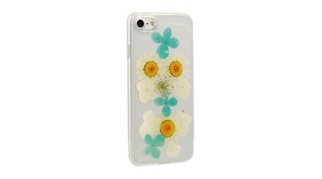 case etui obudowa iphone XR transparentny kwiaty