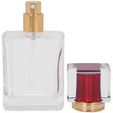 Butelka Flakon Szklana Na Perfumy do Napełniania Kryształ Gregina Red 50ml