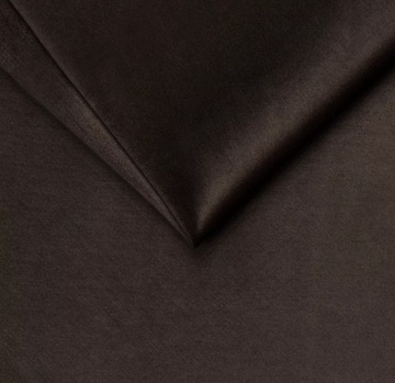 TKANINA MATERIAŁ WELUR PLUSZ BRĄZOWY CIEMNY