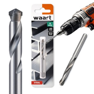 Wiertło do Metalu 6.0 mm WĘGLIK SPIEKANY do Twardej Stali Tytanu Żeliwa