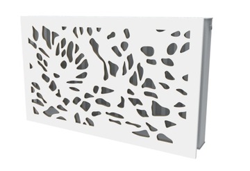 Osłona grzejnika kaloryfera BIAŁA lam 60x40 cm W52