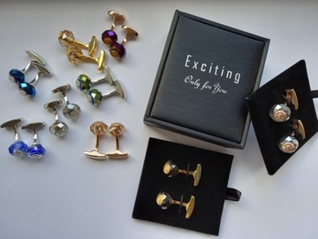 Запонки EXC Retro Bicycle для рубашки, посеребрение, родиевое покрытие + футляр