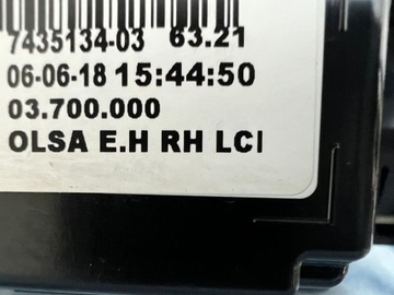 MINI COOPER F55 F56 FACELIFT LCI LED EVROPA SVĚTLO ZADNÍ PRAVÁ 7435134-03