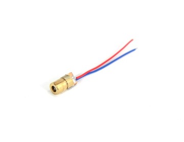 MODUŁ LASERA CZERWONEGO 5mW 5V 650nm PUNKT