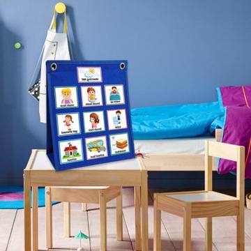 WIZUALNY HARMONOGRAM DLA DZIECI KALENDARZ WIZUALNY PLANER MATERIAŁY EDUKACYJNE DO SZKOŁY