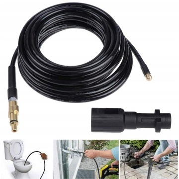 ШЛАНГ ДЛЯ ОЧИСТКИ КАНАЛИЗАЦИОННЫХ ТРУБ 10М ДЛЯ МАШИНЫ ПОД ДАВЛЕНИЕМ KARCHER