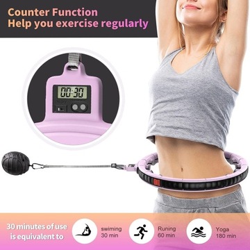 AGOKUD HULA HOP СО СЧЕТЧИКОМ 16 РОЗОВЫЙ 83249