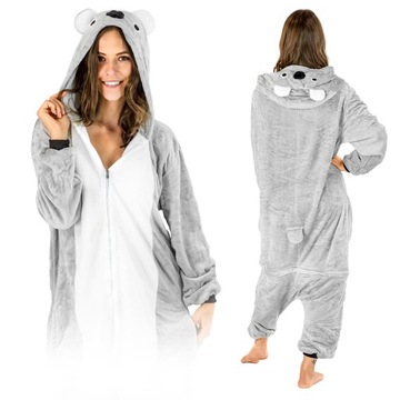 KOSTIUM KIGURUMI ONESIE KOALA JEDNOCZĘŚCIOWA PIŻAMA KOMBINEZON UNISEX L