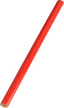 Ołówek stolarski cieselski czerwony budowlany
