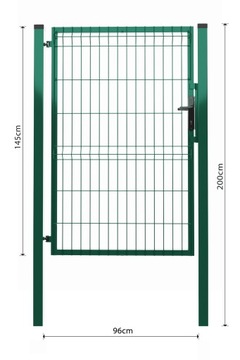 Панель GATE, Зеленая 6005, 3D забор, 143 см