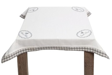 OBRUS 85x85 SZARY ROMANTIC INSPIRACJA