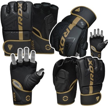 Rękawice RDX Grappling F6 Czarno-złote r. M