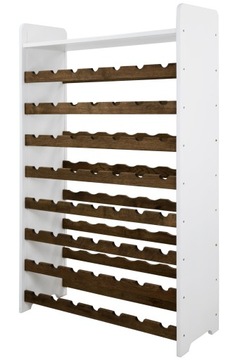 Дубовая винная полка, деревянная винная полка, полка для бутылок 56бут ДУБ