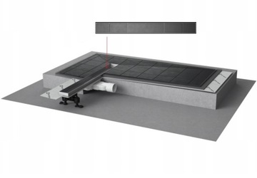 Odpływ liniowy SLIM Radaway 85 cm ruszt Basic