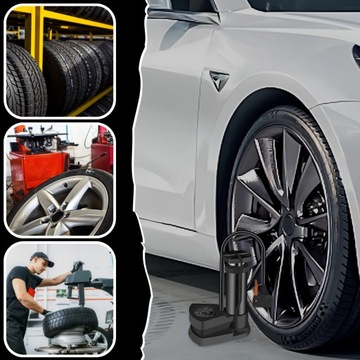 Ножной насос Велосипедный автомобильный насос Напольный стационарный Манометр 10 БАР