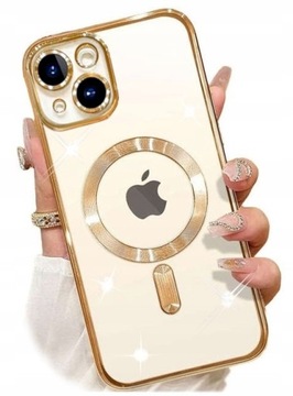 Etui MagSafe Glamour Case do iPhone 13 / iPhone 14 Szkło 9H