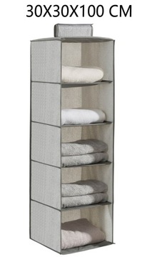 ПОДВЕСНОЙ ОРГАНАЙЗЕР ДЛЯ ШКАФА НА 5 ПОЛОК КНИЖНЫЙ ШКАФ OLIWIA 30X30X100CM