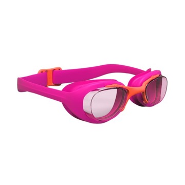 Okulary pływackie dziecięce XBase regulowane nieparujące różowe S