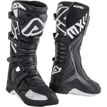 BUTY MOTOCYKLOWE MX ACERBIS X-TEAM CZARNO-BIAŁE 40