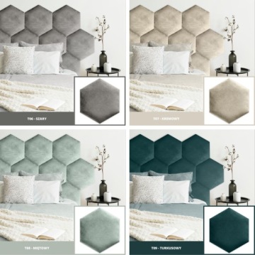 Шестигранные сотовые панели с обивкой