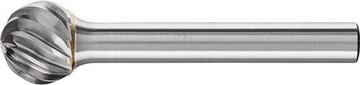 Frez trzpien. z weglika spiekanego, kulisty 1210, stal nierdz. 6mm 12x10,8m