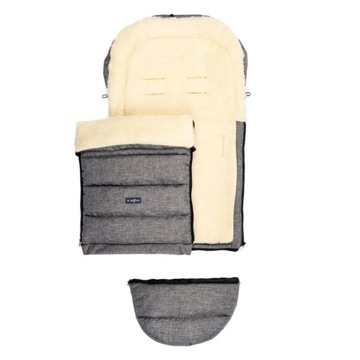 Спальный мешок ZAFFIRO 5в1 iGrow 4.0 - серый премиум шерсть + черный