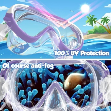 Очки для плавания RIOROO для детей 4-15 лет.