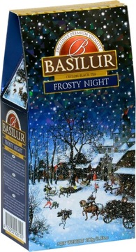 Чай черный Basilur FROSTY NIGHT МИНДАЛЬ Рождественский 100г в ПОДАРОК