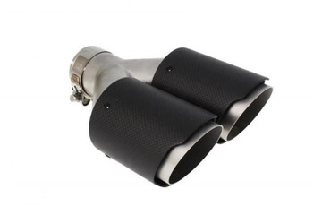 Podwójna Końcówka tłumika 2x101mm wejście 65mm Carbon L
