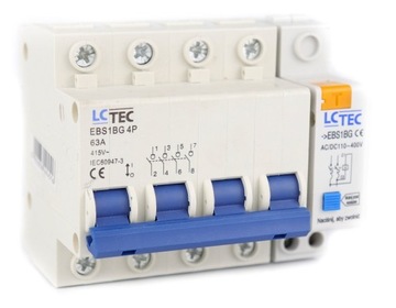 ROZŁĄCZNIK IZOLACYJNY Z WYZWALACZEM 63A 4P