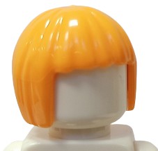 LEGO Fryzura Włosy Damskie Pomarańczowe Bob 62711