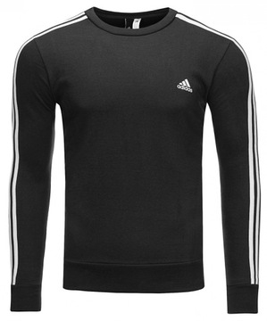 Adidas czarna bluza męska 3-Stripes Crew QB9645 S