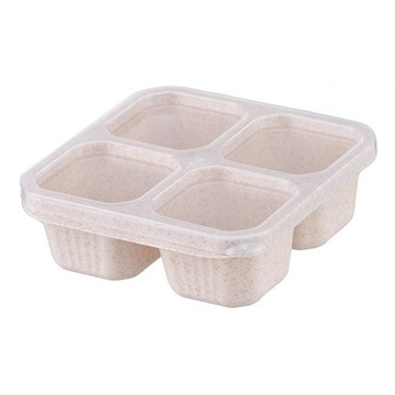 Pudełko na przekąski Bento, dzielona taca do serwowania, pojemnik na