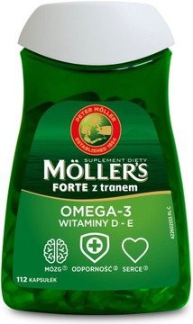 Moller’s Forte z tranem 112 kapsułek tran norweski witaminy omega-3