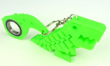 Набор Keyrambit Брелок KEYSPINNER + Flexi Rex Dino TikTok Цвет РОЗОВЫЙ ФЛУО
