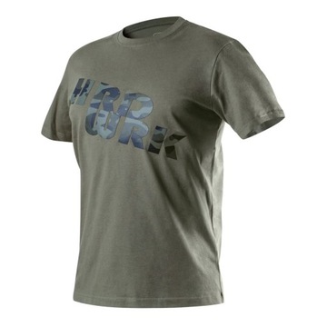 T-SHIRT ROBOCZY OLIWKOWY CAMO, ROZMIAR L