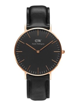 ZEGAREK DAMSKI DANIEL WELLINGTON Classic Black Sheffield Lady Rose Gold DW0