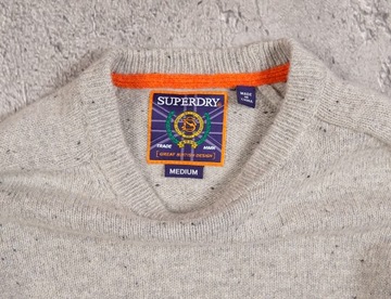 SUPERDRY JAPAN _ SWETER _ S / M _ MEN _ 60% WEŁNA