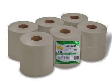 PAPIER TOALETOWY SZARY JUMBO WYDAJNY PAKIET 12 rolek MAKULATURA