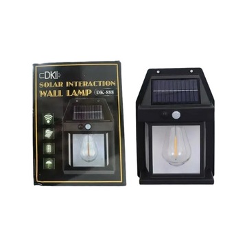 Lampa nocna solarna LED z czujnikiem ruchu IP65 do ogrodu
