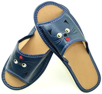 KAPCIE PANTOFLE KLAPKI DOMOWE DAMSKIE CIAPY r. 38 - 24 cm
