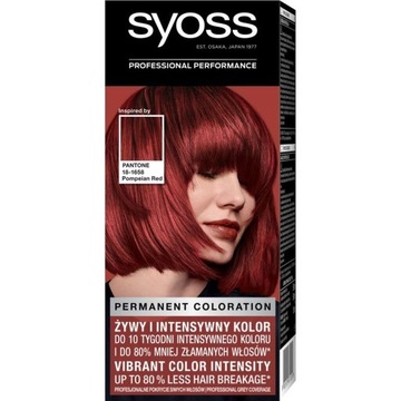 SYOSS PERMANENT COLOR FARBA 18-1658 POMPEIAN RED