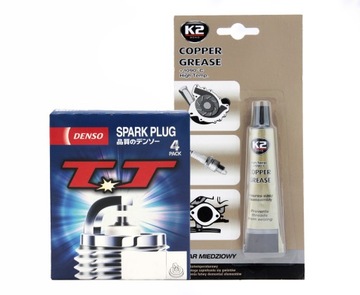 4x Świece Zapłonowe Denso VDKH22F +smar