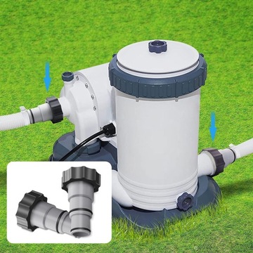 2 ПЕРЕХОДНИКА ДЛЯ ШЛАНГА ДЛЯ БАССЕЙНА, ПЕРЕХОДНИК ДЛЯ НАСОСА, ПЕРЕХОДНИК А ДЛЯ БАССЕЙНА INTEX