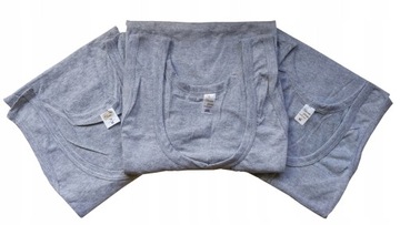 ФУТБОЛКА МУЖСКАЯ 100% ХЛОПОК ОДНОРОДНАЯ СЕРАЯ КРУГЛАЯ - L