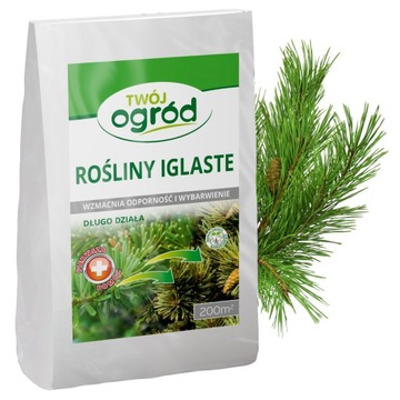 NAWÓZ GRANULOWANY DO IGLAKÓW 4KG DO ROŚLIN IGLASTYCH WYDAJNY NPK 12-12-17