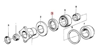 GUFERO DIFERENCIÁLU DIFERENCIÁL BMW E36 E46 E39 M57